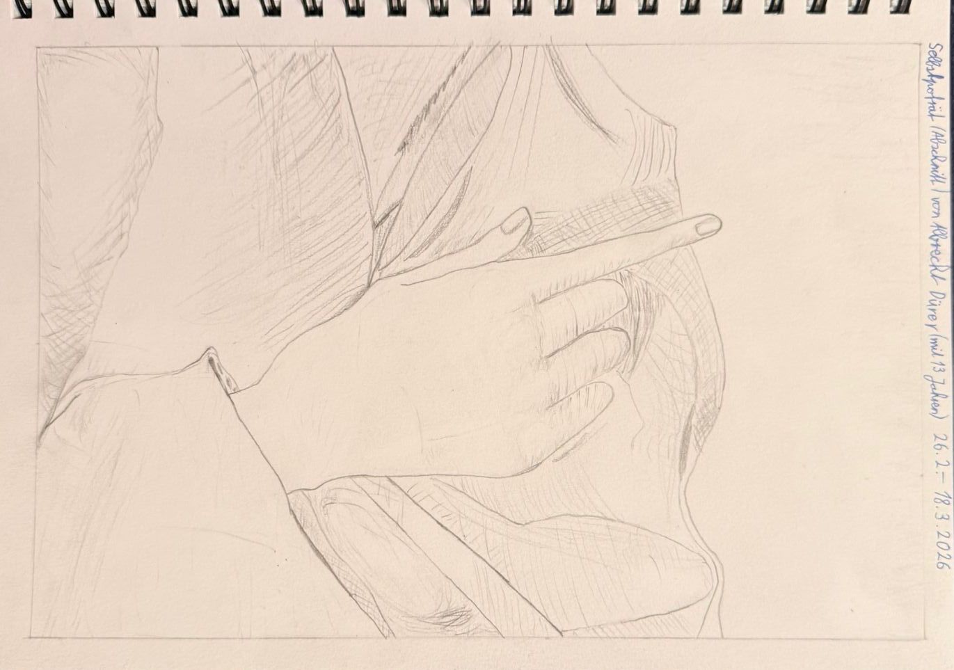 Selbstportrait nach Dürer